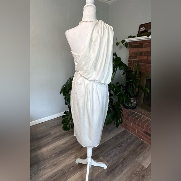 💥NWOT  DO + BE  Wrap style one shoulder Classy dress with side zipper excellent - Picture 12 of 12
